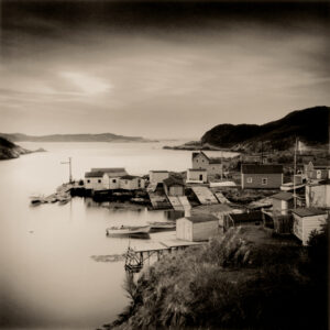 Abandoned Outport, Grand Bruit, Newfoundland, Silver Gelatin Photograph, 14 x 14