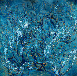 Bladderwrack II, Cyanotype on Watercolor Paper, 28 x 28