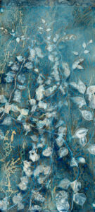 Botanical Alchemy, Cyanotype on Watercolor Paper, 50 x 23