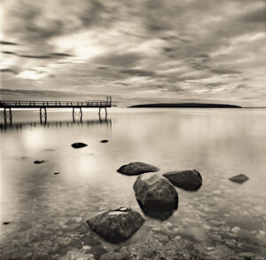 Distant Island, Silver Gelatin Photograph, 14 x 14
