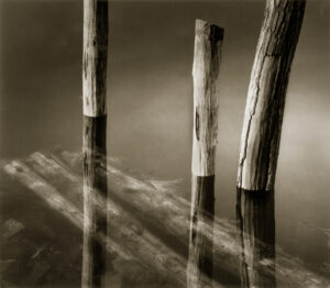 Fallen Pier, Silver Gelatin Photograph