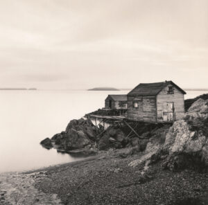 Fish Sheds, Twillingate, Newfoundland- Silver Gelatin Print
