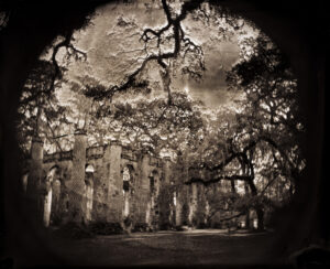 Old Sheldon Church, Baeufort, SC, Tintype 8 x 10