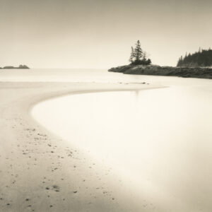 Sand Beach at Dawn, Silver Gelatin Photograph, 14 x 14