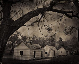 Slave Row, Magnolia Plantation, SC, Tintype 8 x 10