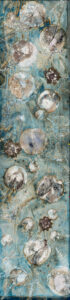 Water Garden Mural, Cyanotype on Canvas, 84 X 23